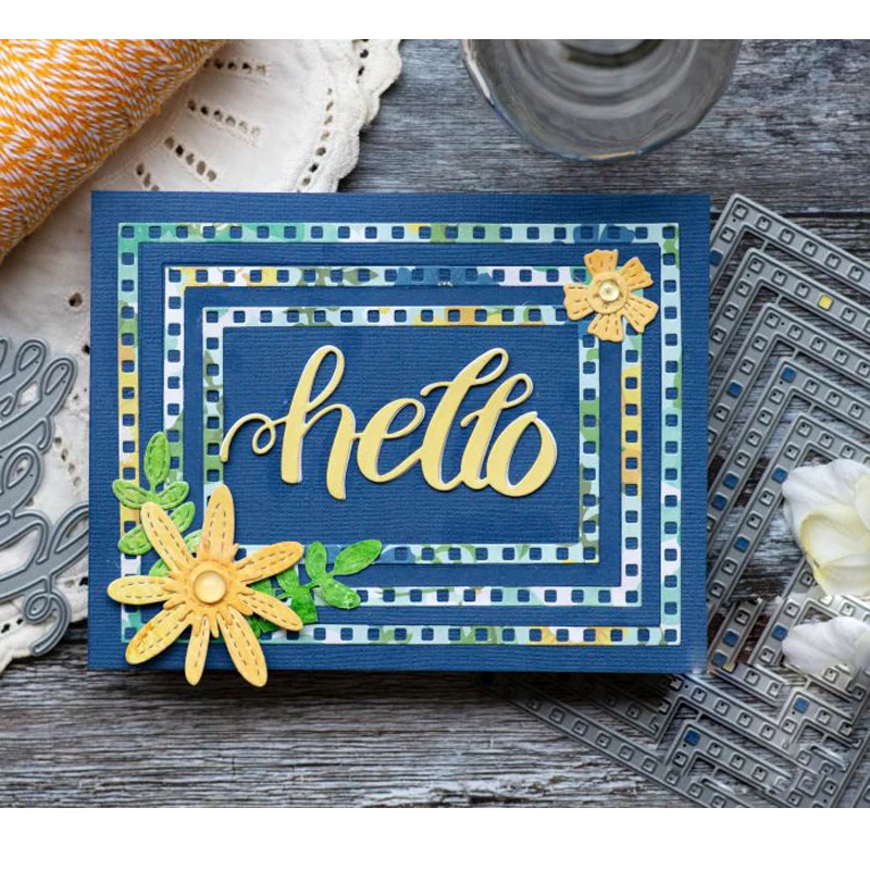 

Words "Friends" "Hello" "Thanks" Metal Cutting Dies Stencil for DIY Scrapbooking Photo Album Embossing Paper Cards Decor Crafts
