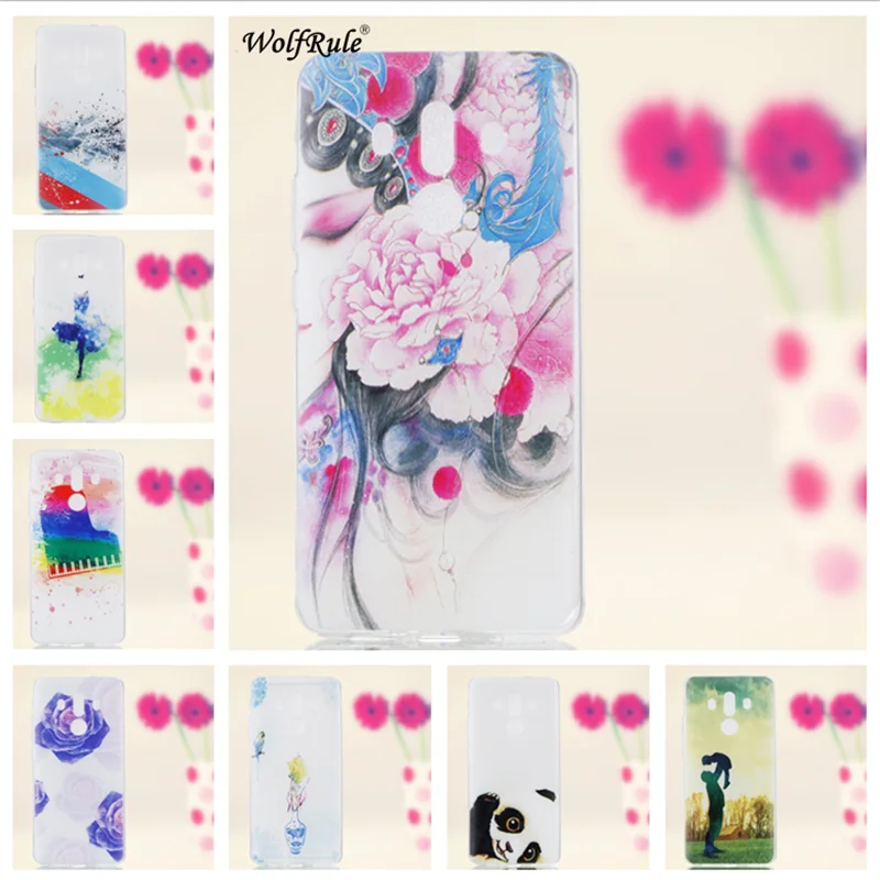 WolfRule Huawei Mate 10 Pro Case Mate 10 Pro Cover Fashion Pattern Soft TPU Back Case For Huawei Mate 10 Pro Case Shell 6.0"