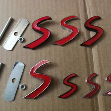 1X 3D Металлическая S Наклейка Передняя решетка эмблема для Mini Cooper R50 R52 R53 R56 JCW Гриль значок наклейки внешние аксессуары