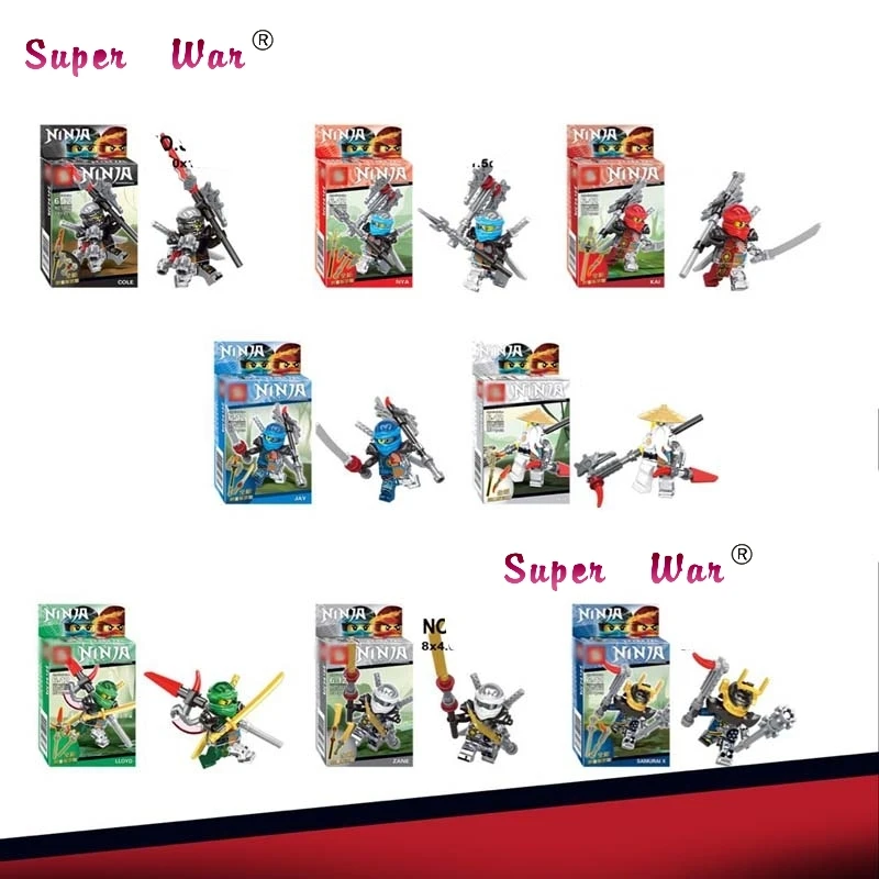 8pcs Crystal Phantom Ninja Jay Kai Cole Nada Khan Zane building blocks lepin action model bricks Baby toys for children baby-brick : image 8pcs Crystal Phantom Ninja Jay Kai Cole Nada Khan Zane building blocks lepin action model bricks Baby toys for children baby-brick