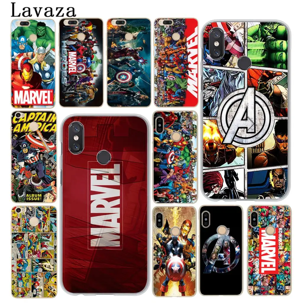 

Lavaza Marvel Superheroes The Avengers Phone Case for Xiaomi MI 9 9T CC9 CC9E A3 Pro 8 SE A2 Lite A1 pocophone f1 5X 6 6X MAX 3