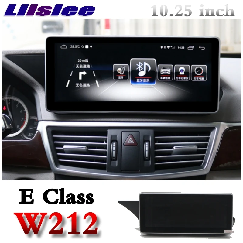 Discount Liislee Car Multimedia Player NAVI CarPlay Adapter For Mercedes Benz MB E Class W212 E200 2009~2016 Car Radio GPS Navigation 1