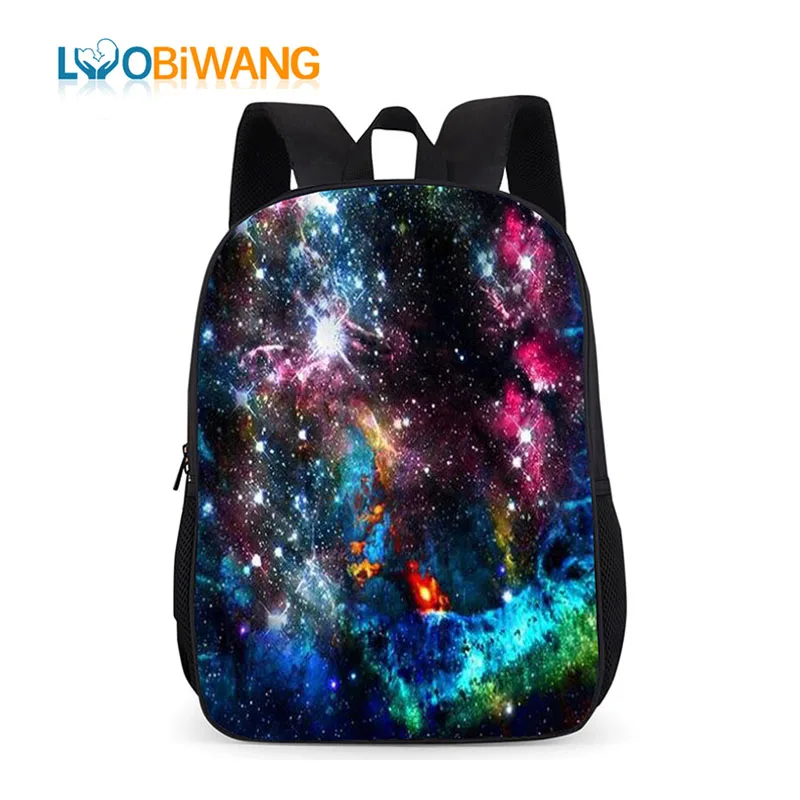 Школьный рюкзак LUOBIWANG Galaxy Star Universe с космическим принтом для подростков школьные