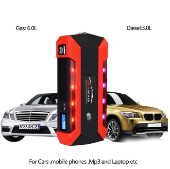 

Multifunction Jump Starter 89800mAh 12V 4USB 600A Portable Car Battery Charger Emergency Starting Power Bank Tool Kit