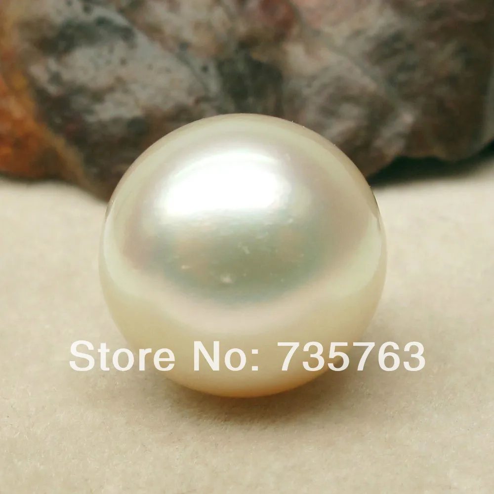 

xiuli 00073 LUSTER!CREAM WHITE 12.4*12.6MM NATURAL LOOSE SOUTH SEA PEARL