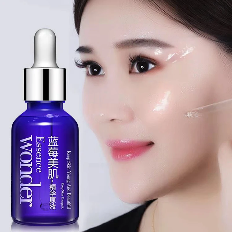 

Face Makeup Primer Moisturizer Hydrating Blueberry Essence Hyaluronic Acid Easy to Absorb Nutritious Skin Liquid Make Up Base