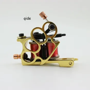 

1pc Custom Iron Tattoo Machine Fist Style for Professional Liner Golden Classical Tattoo Art Free Shipping