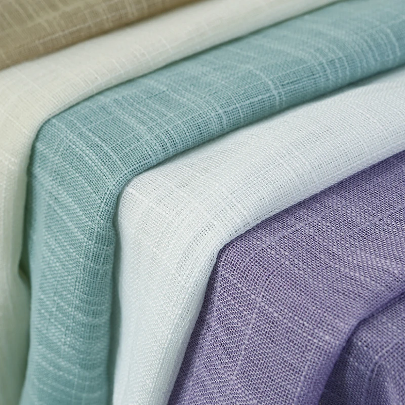 

Tulle Curtains Free Shipping. ,6 Colors High Quality Thickening 600g/meter Linen Fabric Sheer For Living Room.