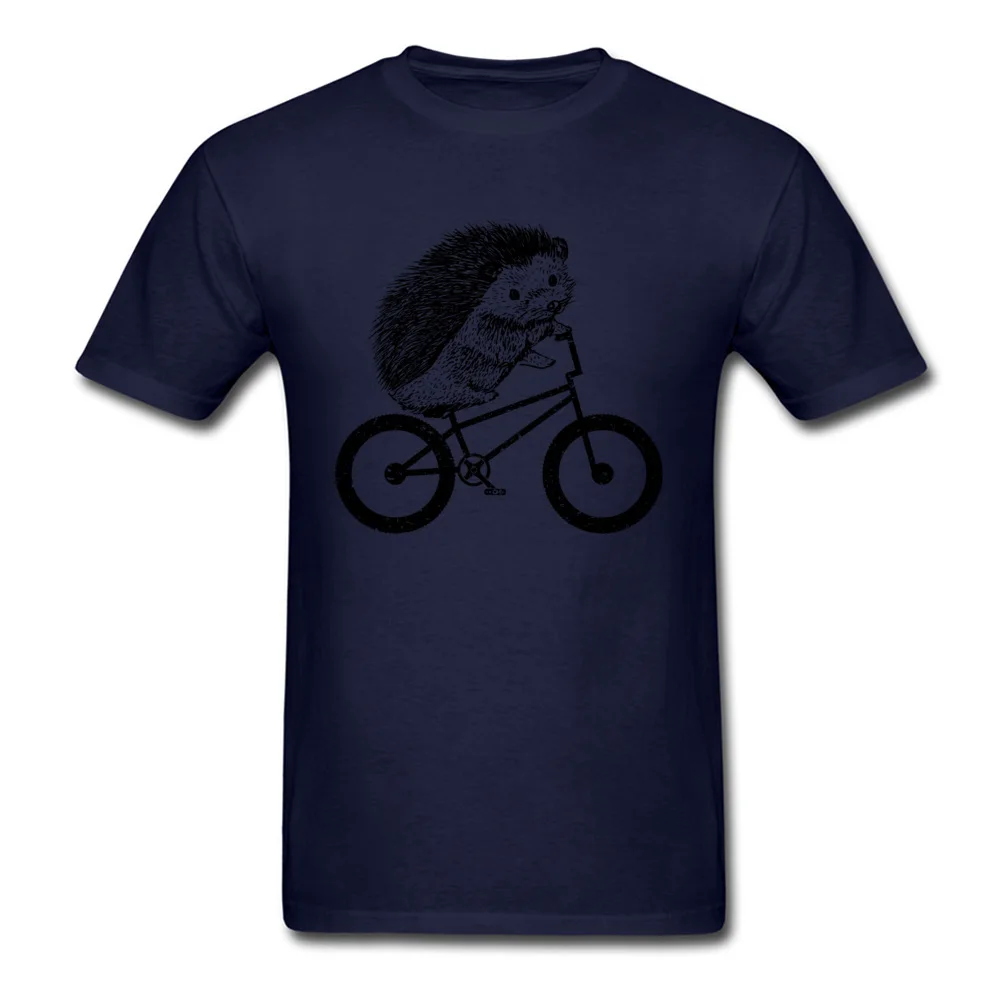 Cute Hedgehog Riding Bmx_navy