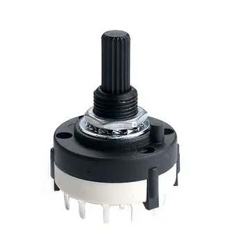 

10pcs,1 POLE 10 Position Custom Wiring ROTARY SWITCH 1P10T Variable