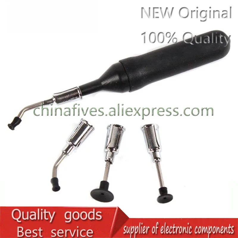 

Black Mini Antistatic ESD IC A Vacuum Pen With 4 Suction Headers IC SMD Pick Up Vacuum Suction Pen Tools