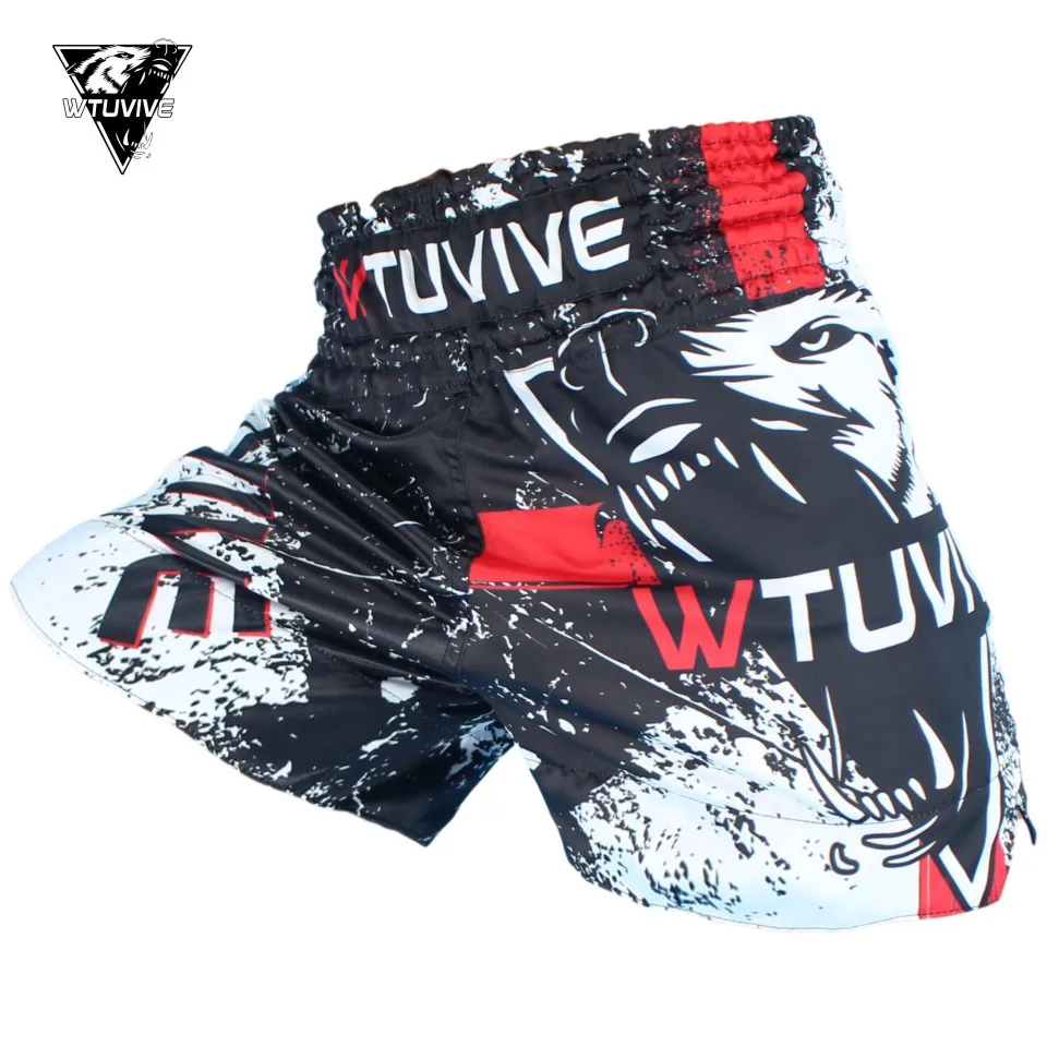 

WTUVIVE MMA Tiger Muay Thai boxing boxing match Sanda training breathable shorts muay thai clothing boxing Tiger Muay Thai mma