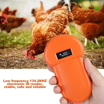 

LCD Display Animal Microchip Scanner Tag Animal ID Card Reader ISO 11784/85 Barcode Scanner For Dog Cat LCD Screen