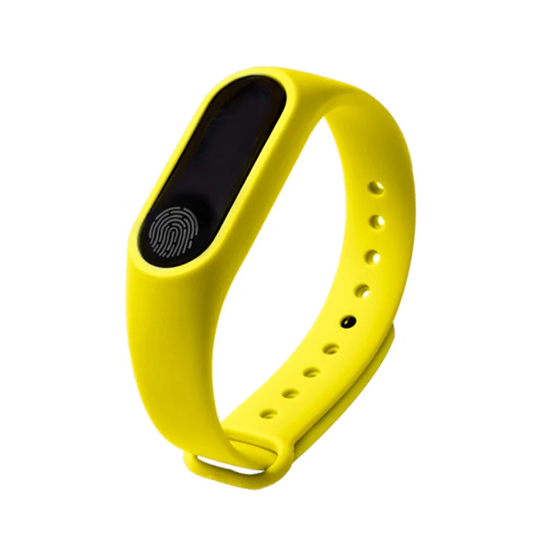 Смарт-браслет M2 монитор сердечного ритма фитнес-браслет Bluetooth Смарт-браслет трекер активности для мини-группы 2 Android iOS Телефон - Цвет: Yellow