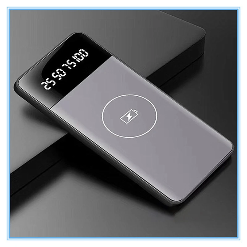 2018 latest Qi wireless charger mobile power 20000mAh dual US5V2A output external battery universal latest price 2018 latest Qi wireless charger mobile power 20000mAh dual US5V2A output external battery universal latest price