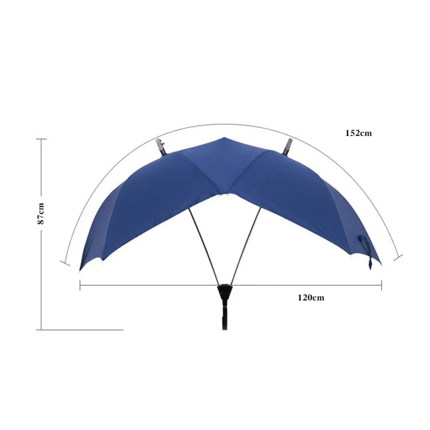 Креативный модный двухполюсный парный зонтик, чистый цвет, полуавтоматический высококачественный деловой зонт, Двойной Топ, соединенный зонтик