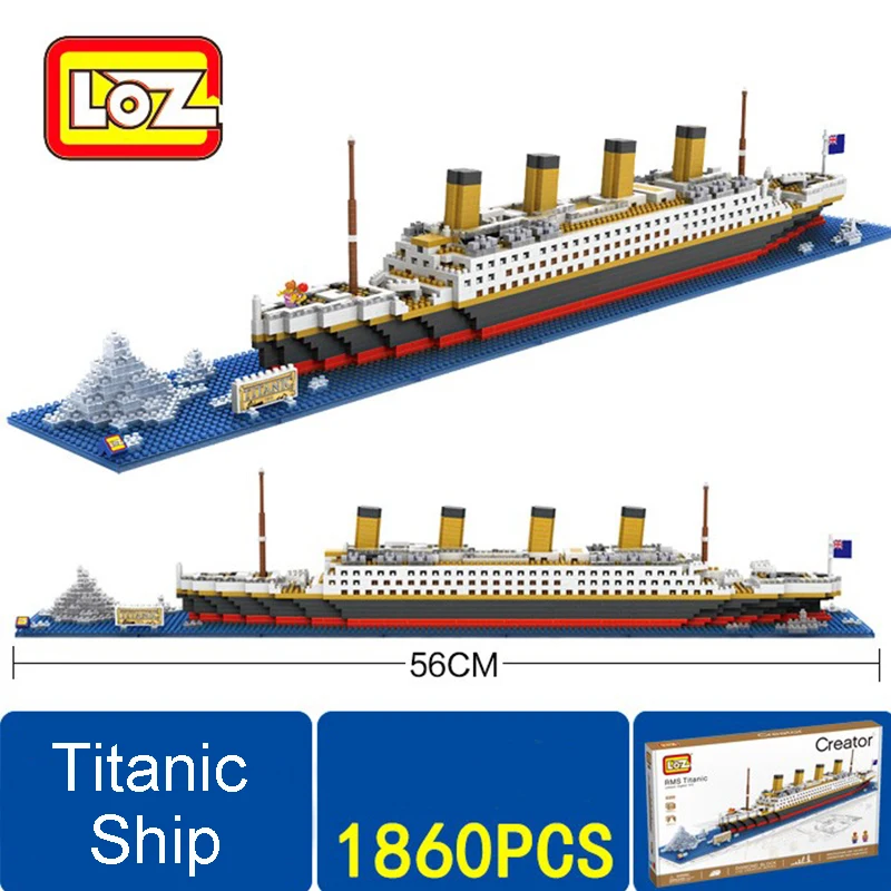 

Fun Titanic Ship 3D Building Blocks Brick Toys Titanic Boat 3D Model Educational Gift Toys for Children