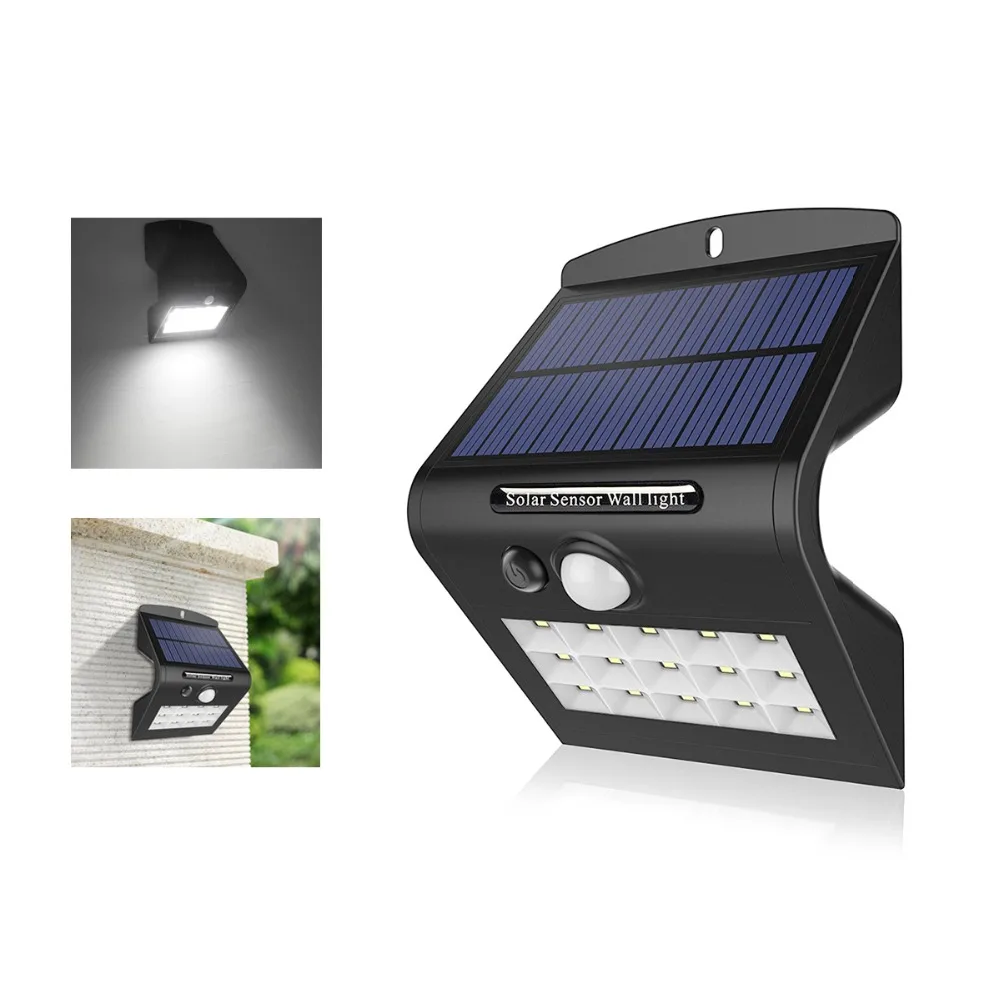 

PIR Sensor LED Lawn Lamp Solar Energy Wall Light Motion Sensor Detector Control Smart On Off Luz Solar Outdoor Garden Security