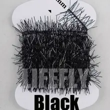 Черный цвет, 20 карт, блестящая синель, муха, изготовления приманки, рыбалка