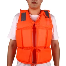 Спасательный жилет оксфордская ткань Светоотражающая полоса Профессиональный плавательный спасательный жилет взрослый аварийный спасательный жилет