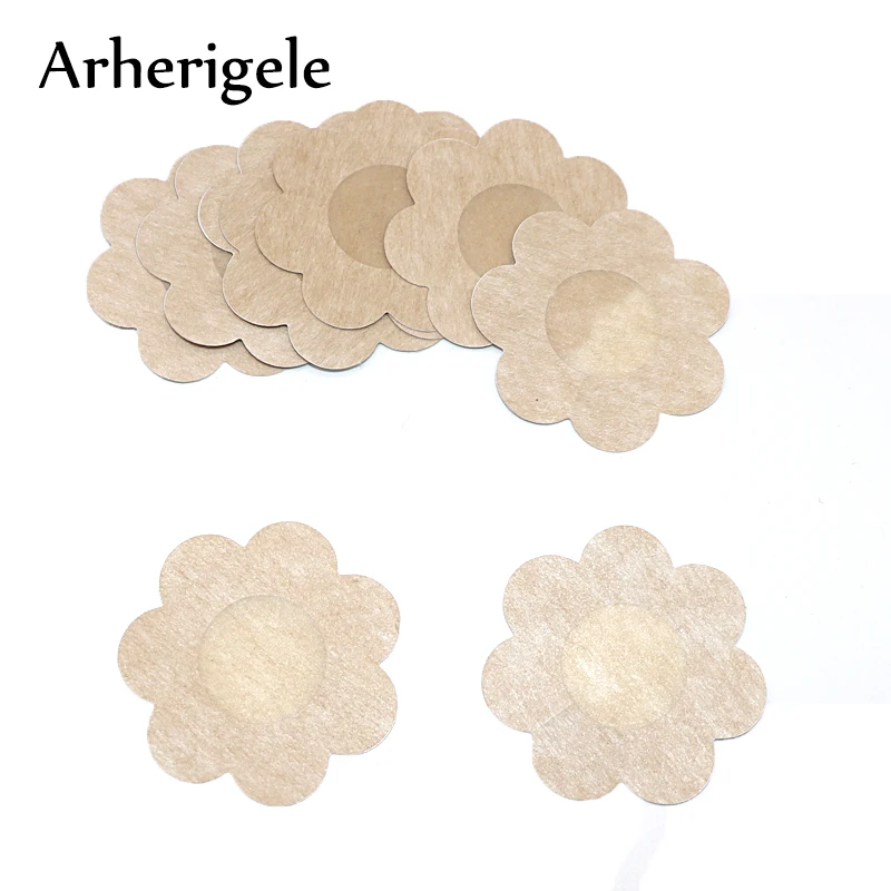 Arherigele 5pair Soft Sexy Nipple Covers Disposable Breast Petals