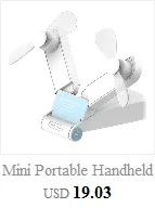 Мини-портативный вентилятор портативный, ручной Персональный вентилятор перезаряжаемый работающий от аккумулятора охлаждающий