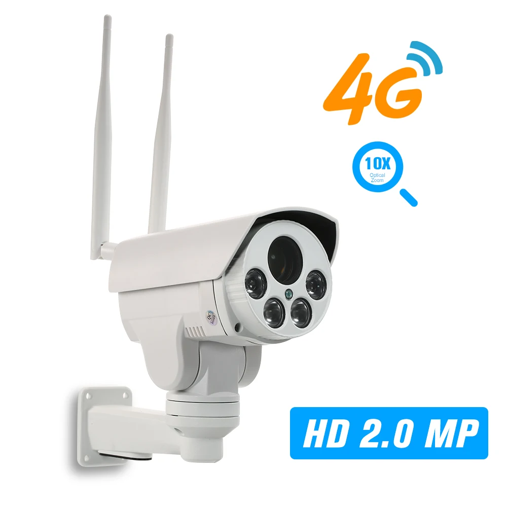 

1080P 4G Wireless IP Camera 2.8-12mm Auto Focus Lens PTZ Network Camera Outdoor CCTV Camera Video Surveillance Onvif IP Cameras