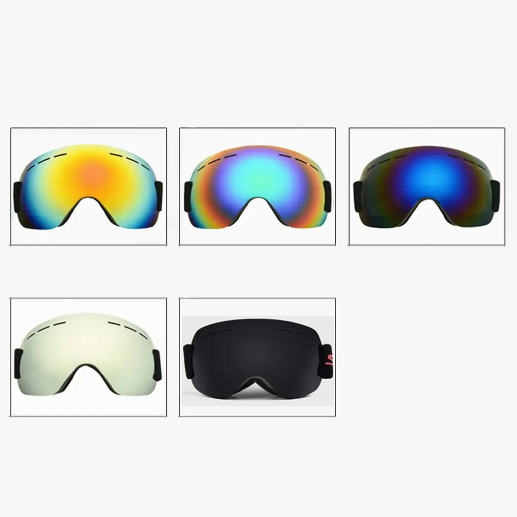 تزلج نظارات مزدوجة طبقات UV400 مكافحة الضباب كبيرة قناع للتزلج نظارات التزلج للجنسين الثلوج على الجليد نظارات