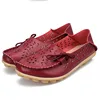 New Women Flats Real Leather Shoes Mother slip on Leisure Flats Female shoes Driving Casual Footwear ► Photo 3/6