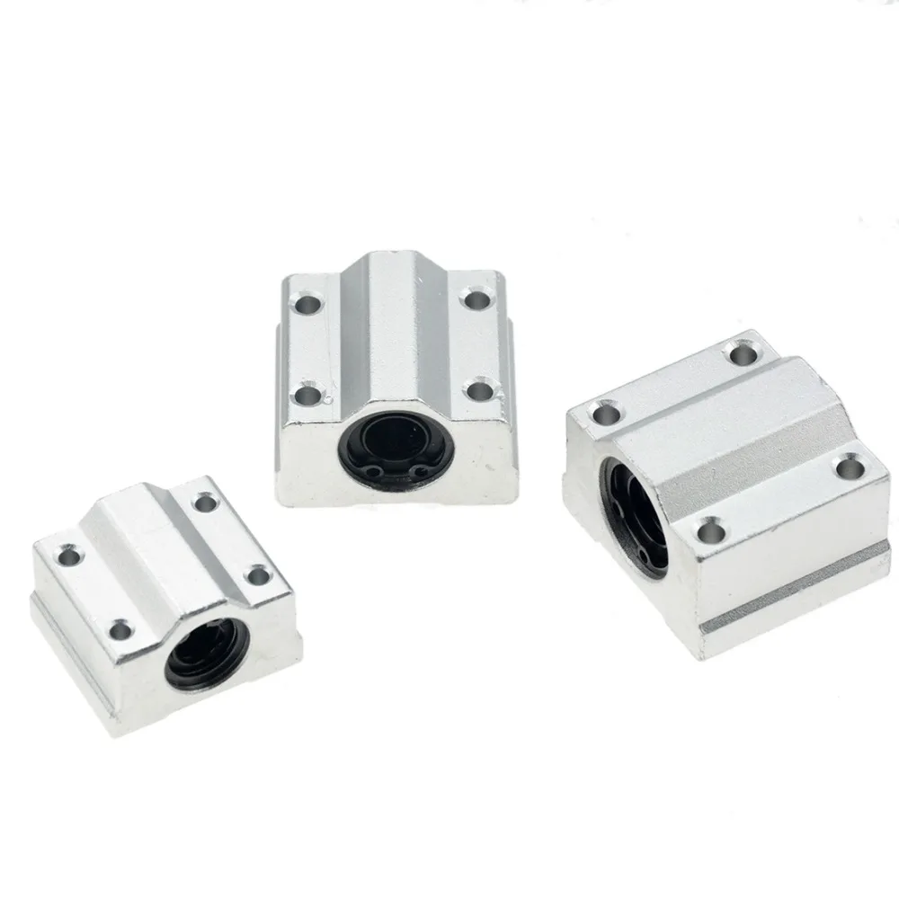 2 piezas SCS8LUU 8 mm aluminio Linear Motion rodamiento de bolas bloque deslizante hembra repuesto para CNC