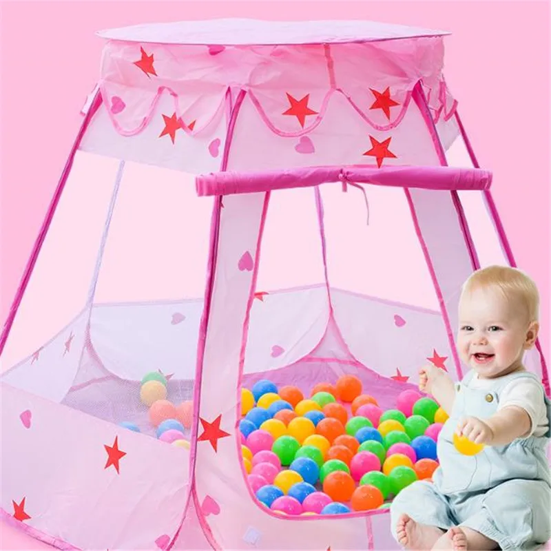 

Kids Ocean Ball Pit Pool Toys Outdoor Indoor Baby Toys Tent Baby Girls Fairy House Play toy Tents