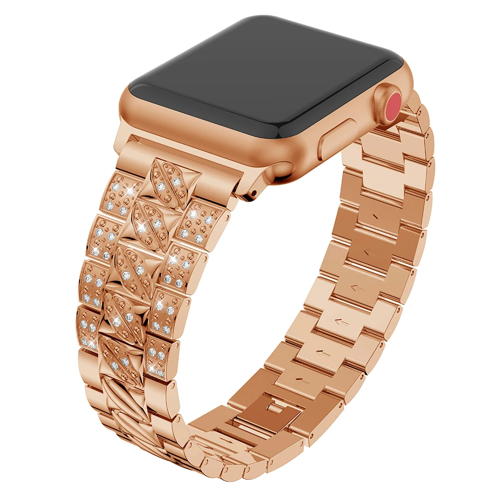 Ремешок для часов Apple watch 38 мм 42 сменный модный браслет из нержавеющей стали iWatch