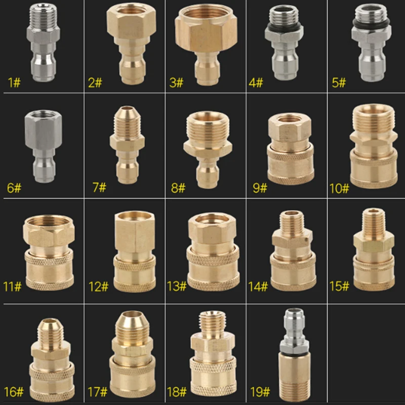 Быстроразъемный соединитель очистка Мойка под давлением садовый шланг сильная
