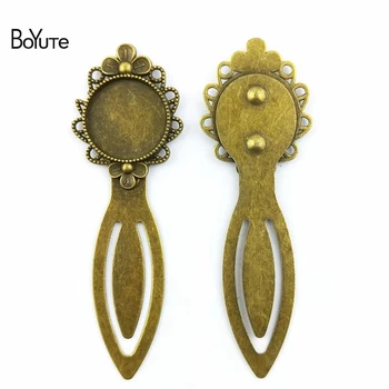 

BoYuTe (10 Pieces/Lot) 20MM Antique Bronze Plated Zinc Alloy Bookmark Cabochon Setting Diy Blank Bookmarks Base Trays Jewelry