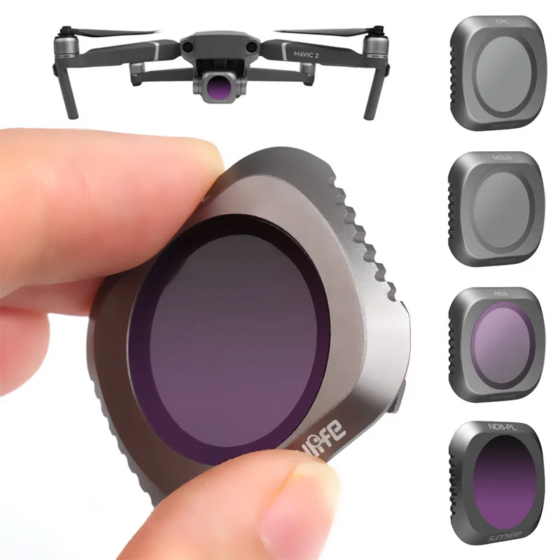 Комплект фильтров для объектива DJI MAVIC 2 PRO MCUV CPL ND ND4 ND8 ND16 ND32 комплект дрона Mavic
