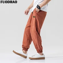 FUODRAO шаровары мужские джоггеры брюки Япония Стиль Уличная Harajuku корейский Пот брюки хип-хоп брюки K236