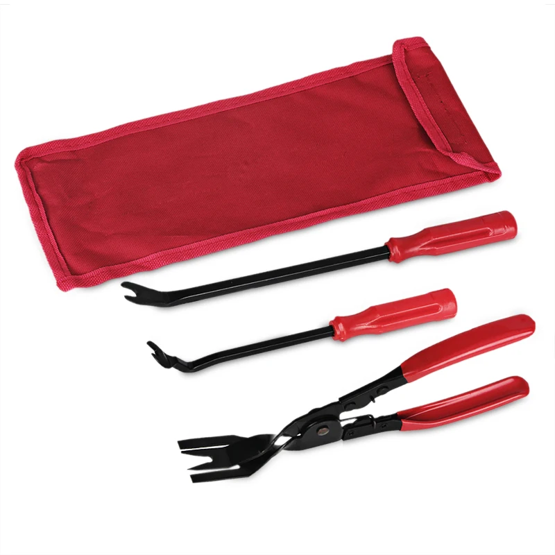 3pcs/Set Auto Car Door Panel Remover Clip Trim Auto Fastener Pliers