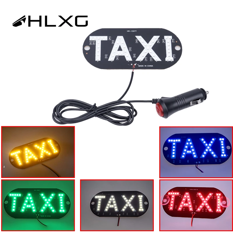 

"3models LED Taxi Display Signal Indicator Lights Cab Top Sign DRL Windshield LED Strip Light cigarette lighter Blue 12V HLXG 1P