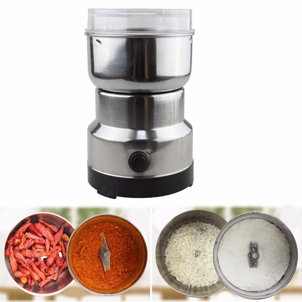 Free_on Multi-functional EU Plug 150W Coffee Grinder Stainless Electric Herbs/Spices/Nuts/Grains/Coffee Bean Grinding Free_on Multi-functional EU Plug 150W Coffee Grinder Stainless Electric Herbs/Spices/Nuts/Grains/Coffee Bean Grinding