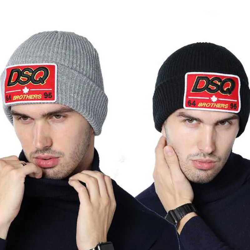 DSQICOND2 جديد العلامة التجارية Skullies قبعة التطريز التزلج قبعات منسوجة وصول محبوك DSQ الشتاء القبعات الرجال النساء كندا بونيه أوم