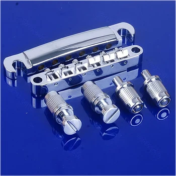 

Chrome Guitar Tune-O-matic Bridge Tailpiece Tail For LP Style Set