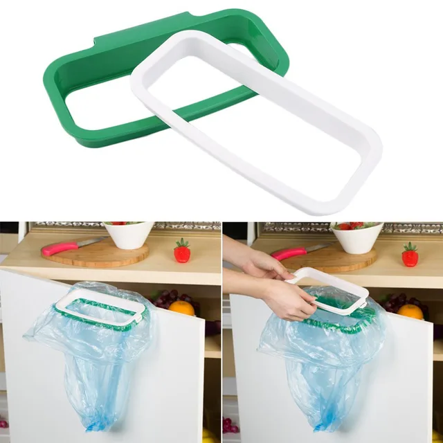 Best Quality Storage Bag Holder Kitchen Cabinet Door Background Garbage Bag Storage Rack 4E