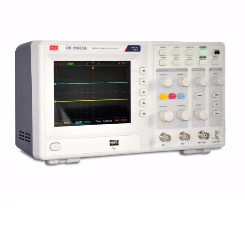 

Storage oscilloscope sampling rate 1GS/s digital color storage 100MHZ oscilloscope