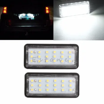 

New 2 Pcs Error Free 18 LED License Plate Light Bulb Lamp For Toyota Land Cruiser Prado Lexus GX LX470