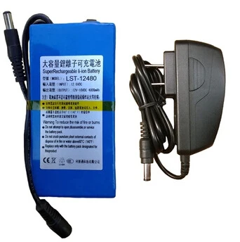 

Free ship 12V 4800mAh Rechargeable Li-ion Lithium Battery super Rechargeable Li-ion Battery