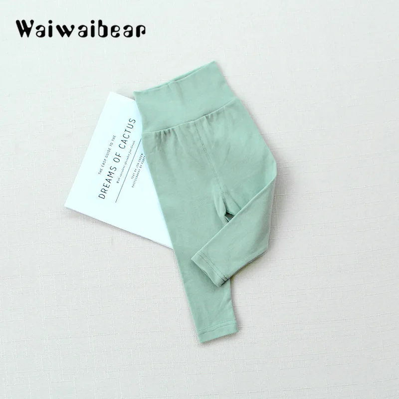 Waiwaibear/Новинка; сезон осень-зима; штаны для малышей; плотные штаны для новорожденных мальчиков и девочек; шаровары; длинные штаны