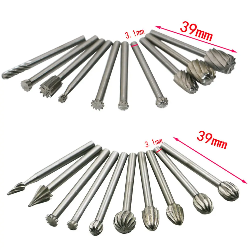 

Electric grinder alloy steel high speed steel grinding head grinding head rotating woodworking boring cutter milling cutter 20pc