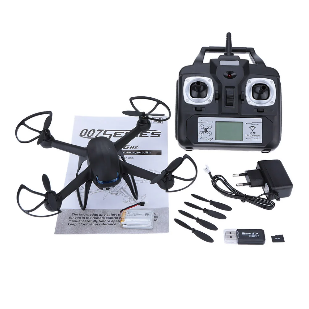 Оригинальный DM007 2 4G 6 осевой гироскоп 4 CH RTF RC Квадрокоптер с 2.0MP HD камерой вертолет