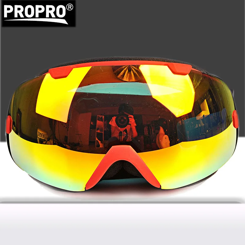 

PROPRO Ski mirror double anti-fog spherical men and women coated anti-glare anti-glare ski goggles authentic