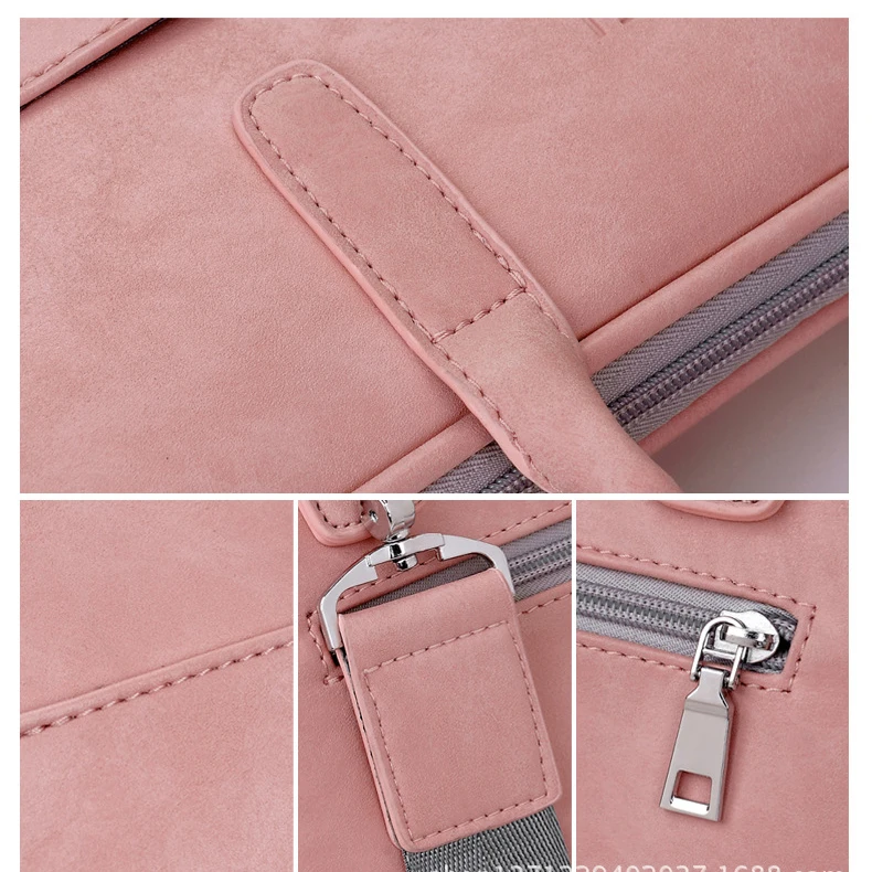 13 14 15.6 Inch Waterproof PU handbag for MacBook Lenovo Dell HP Asus Women Men Computer Bag 15.6 Notebook Sleeve Cover Case (7)